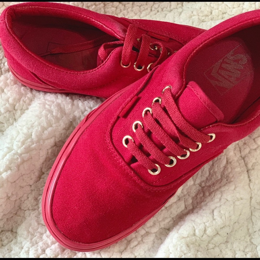 VANS Era Sneaker Shoes- All Red
